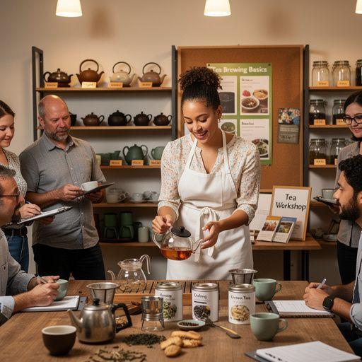 Una scena di relax con una tazza di tè e un libro su un tavolino.