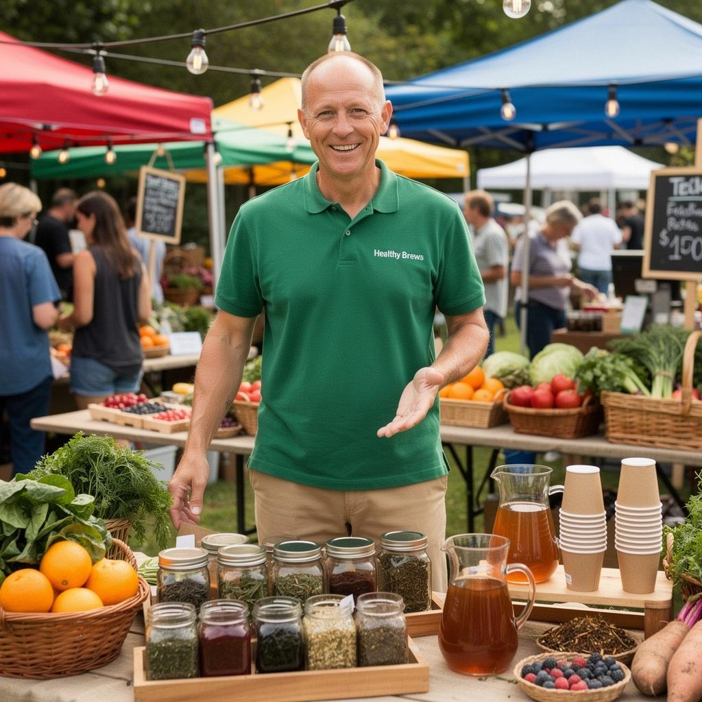 Una persona che versa tè rooibos in una tazza con cura.